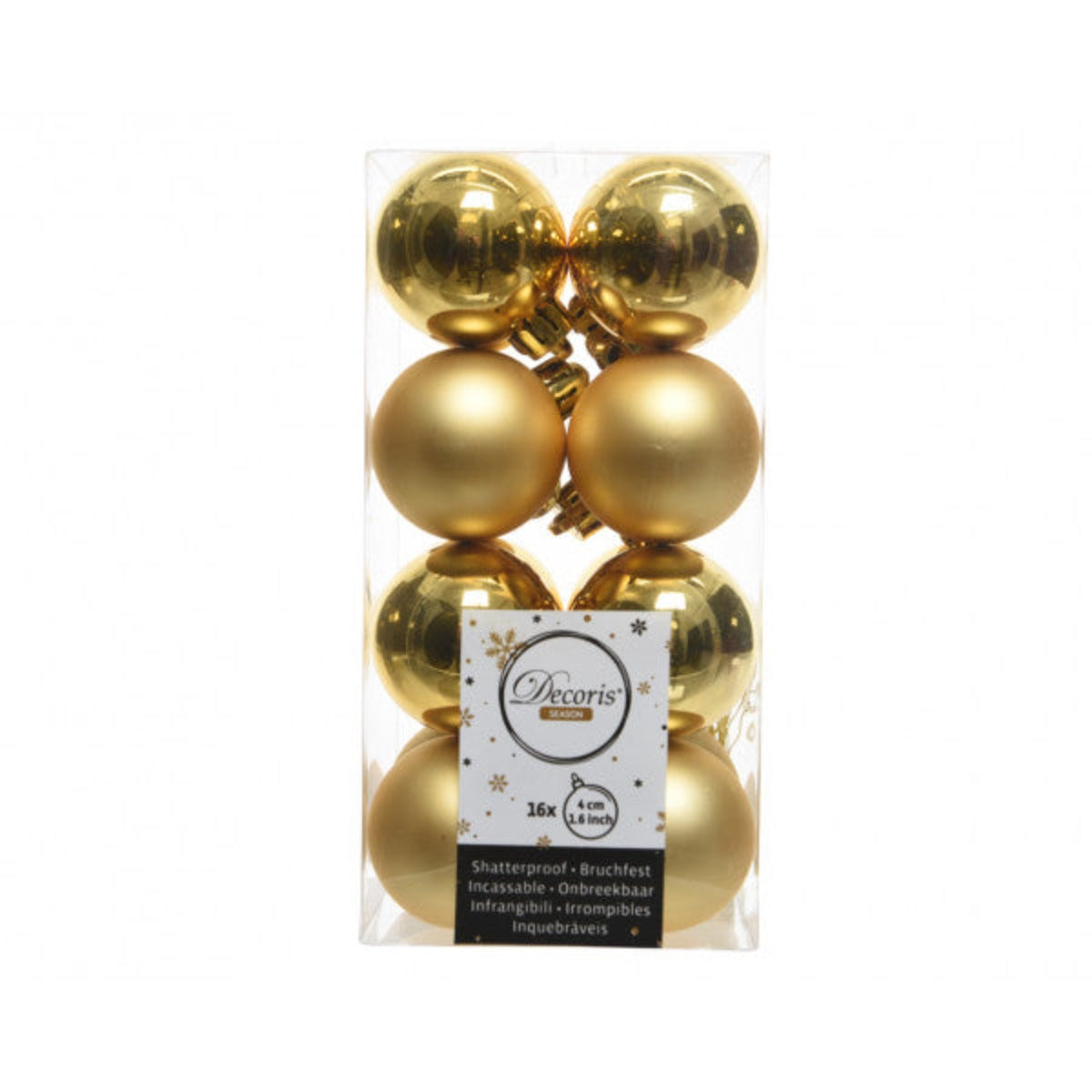 Palline albero di Natale confezione da 16 pezzi