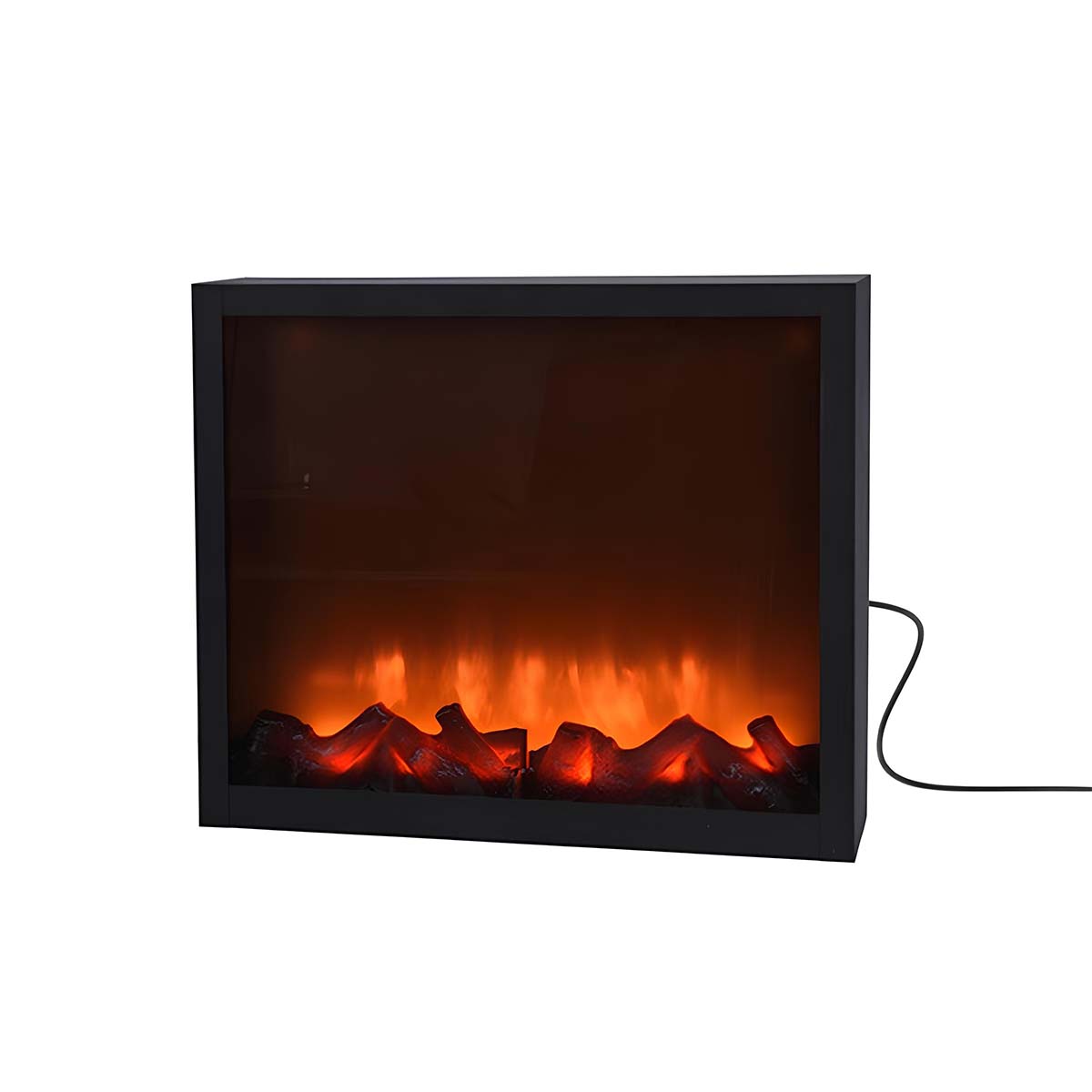 Camino elettrico con led 41x10x25 cm