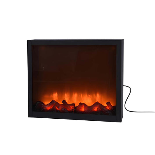 Camino elettrico con led 41x10x25 cm