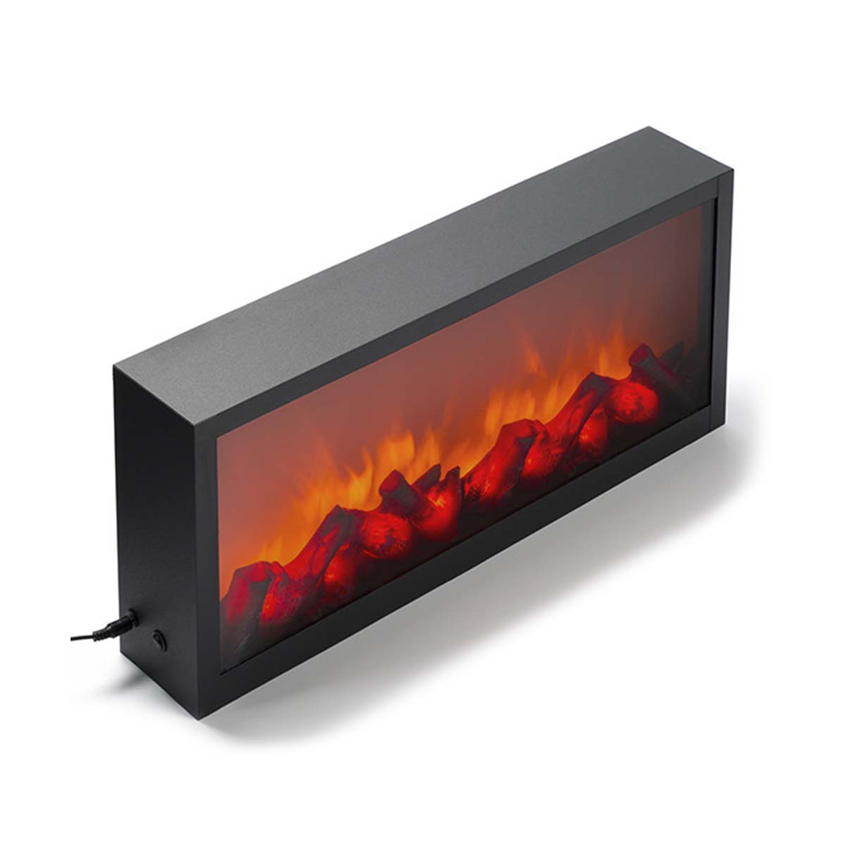 Camino elettrico con led 57x10x25 cm