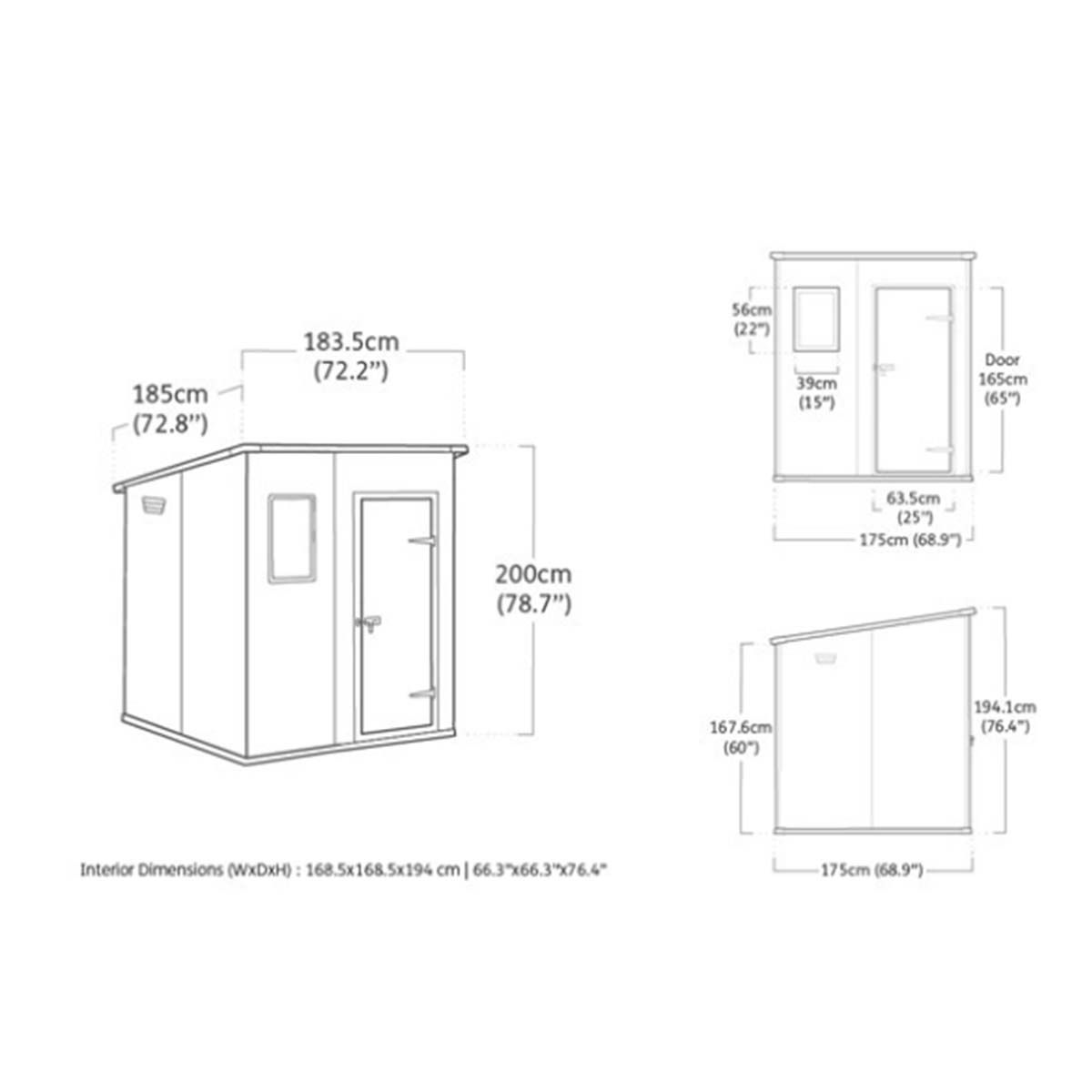 Keter casetta da giardino in resina Manor Pent 6X6