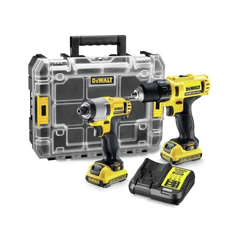 Kit trapano avvitatore Dewalt 10,8 V 2 Ah con valigetta e 2 batterie