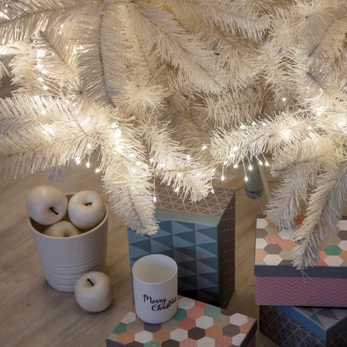 Catena luminosa 9 m 1080 microled bianco caldo