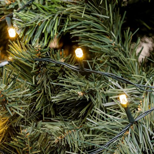 Catena luci di Natale 500 maxi led diamante 50 m bianco caldo Lotti 64393