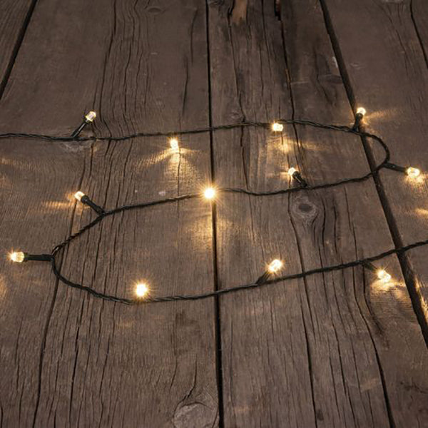 Catena luci di Natale 500 maxi led diamante 50 m bianco caldo Lotti 64393