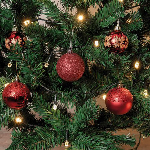 Catena luci di Natale 500 maxi led diamante 50 m bianco caldo Lotti 64393