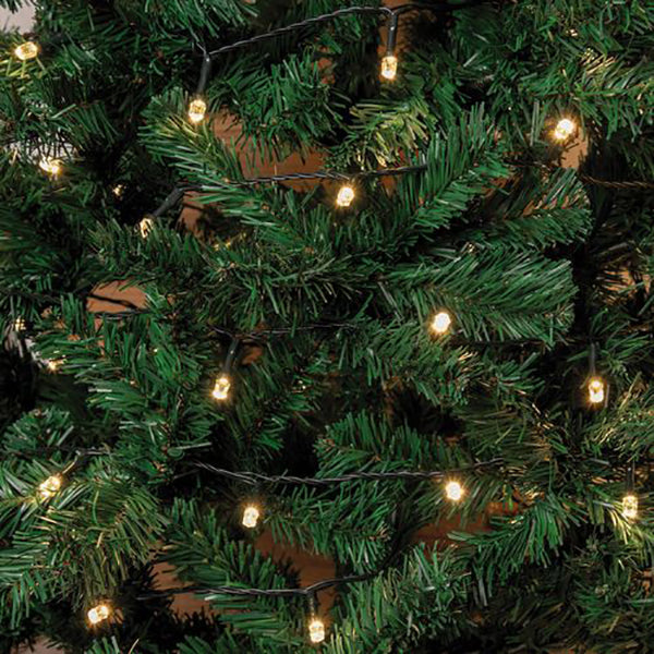 Catena luci di Natale 500 maxi led diamante 50 m bianco caldo Lotti 64393
