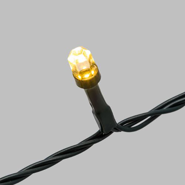 Catena luci di Natale 500 maxi led diamante 50 m bianco caldo Lotti 64393