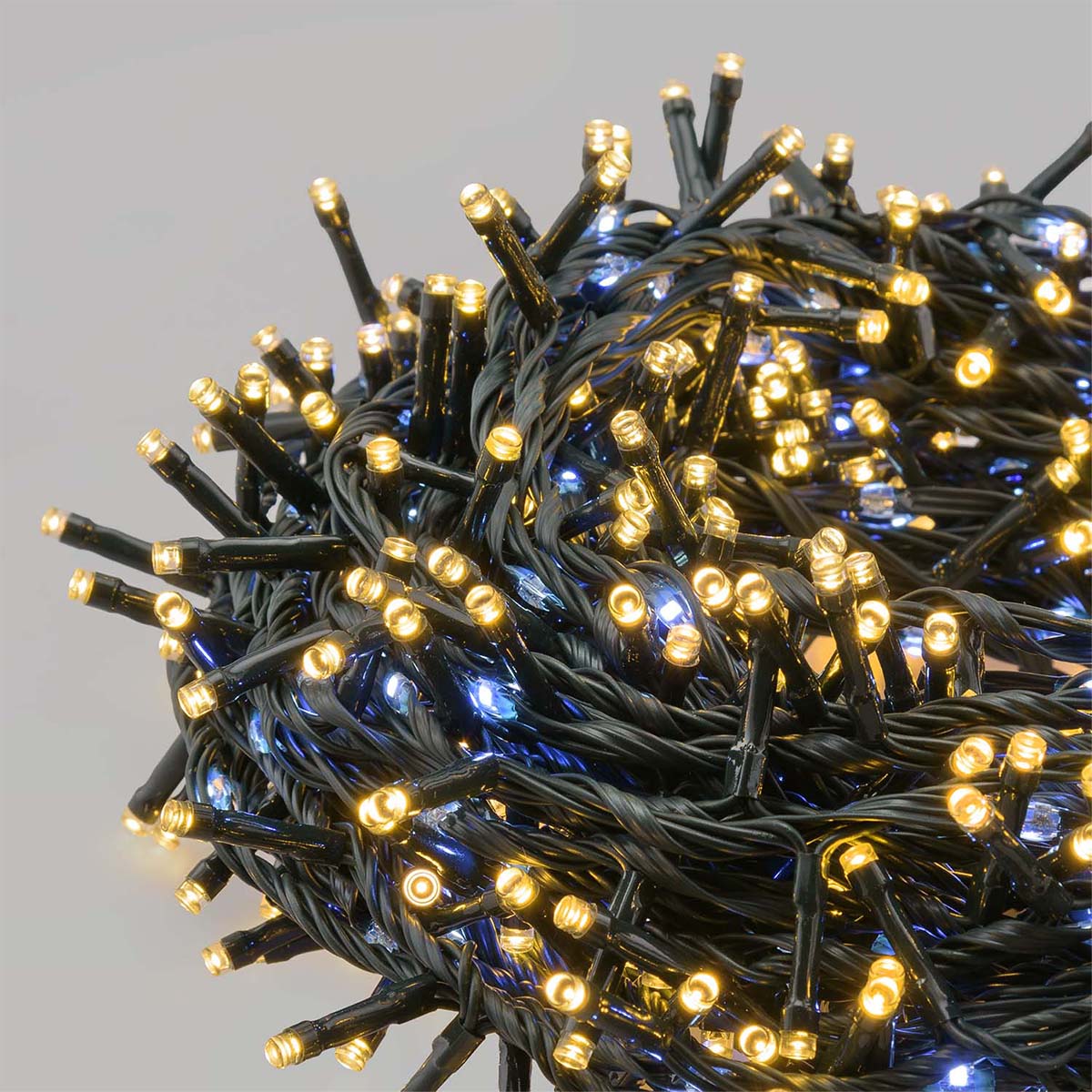 Catena luci di Natale minicluster 30 metri 1660 LED bianco caldo e freddo Lotti