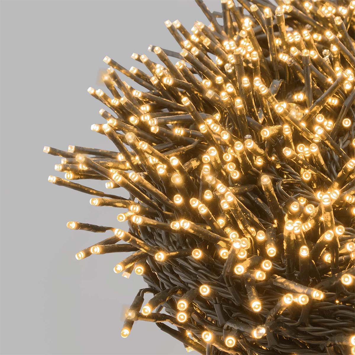 Catena luci di Natale 15 metri 1000 miniLED bianco caldo Lotti