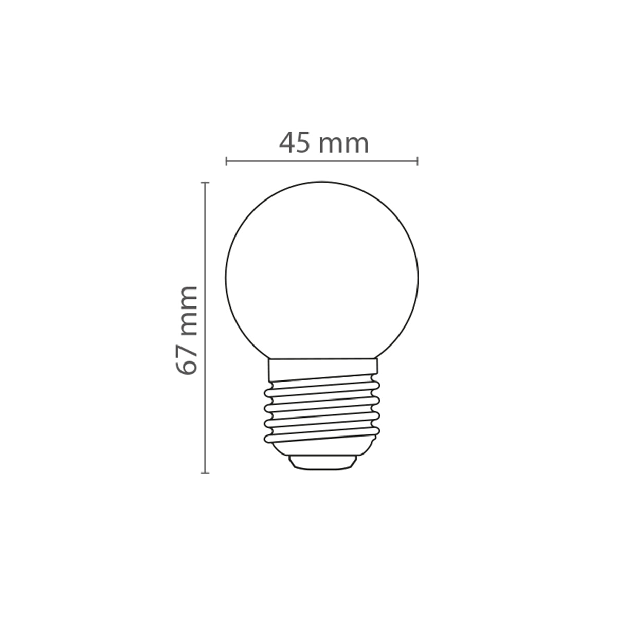 Lampadine LED E27 1,8W confezione 10 pezzi