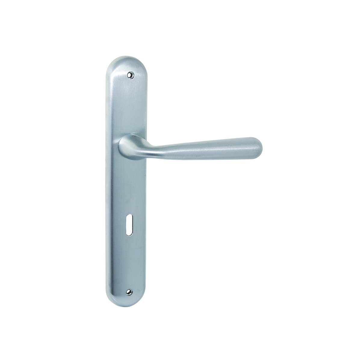 Maniglia per porta battente cromo con placca interasse 70mm Colombo Robodue