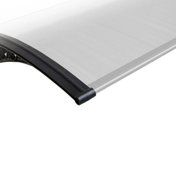 Pensilina tettoia per esterni 60x100 cm in policarbonato alveolare modulabile