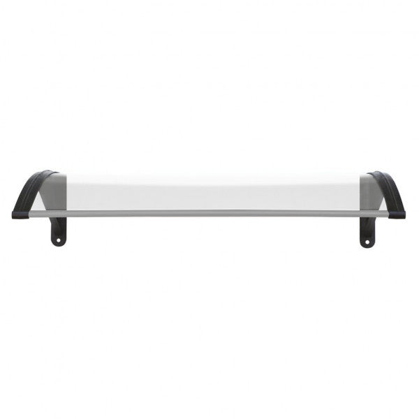 Pensilina tettoia per esterni 80x100 cm in policarbonato trasparente modulabile