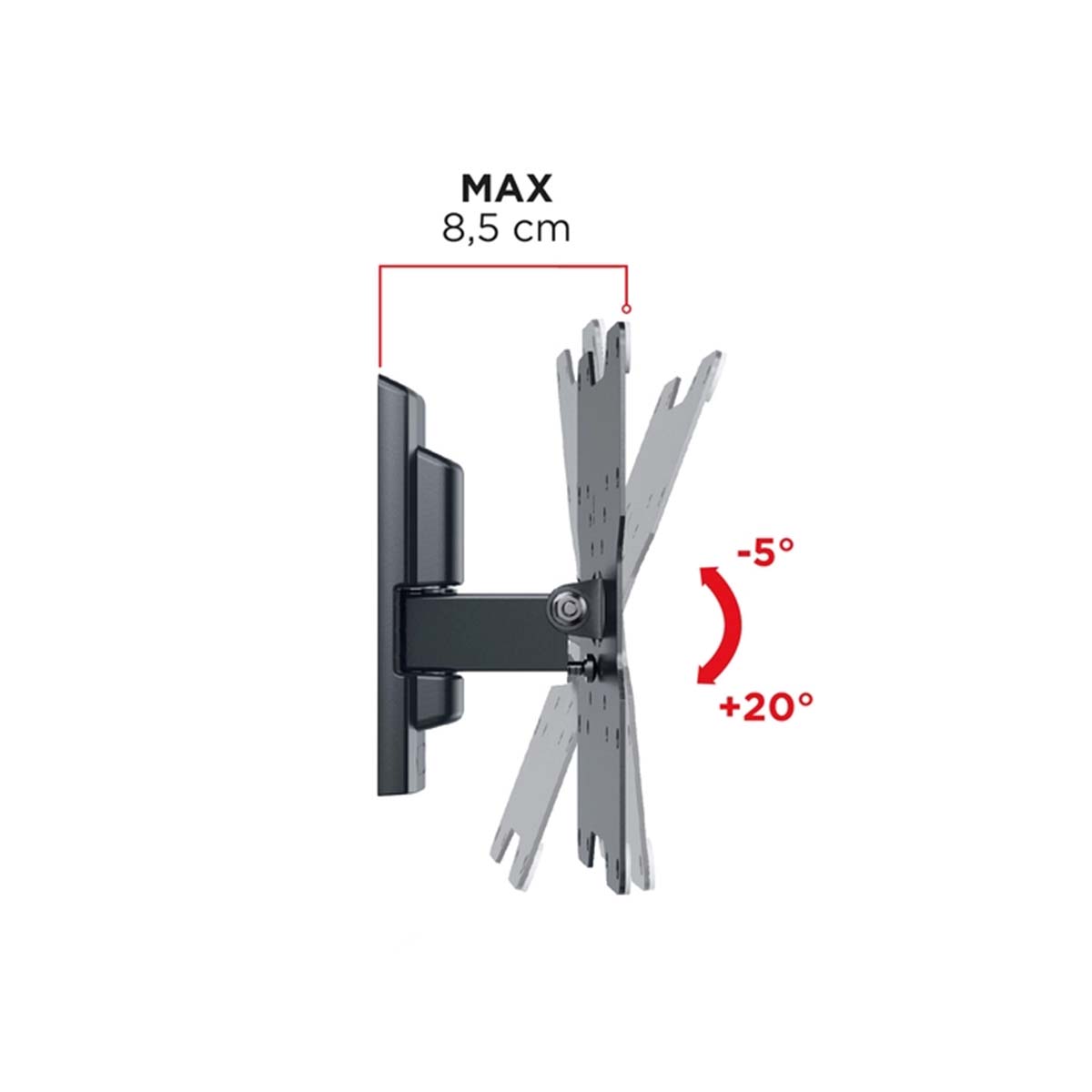 Meliconi supporto TV parete da 26 a 40 pollici 580455