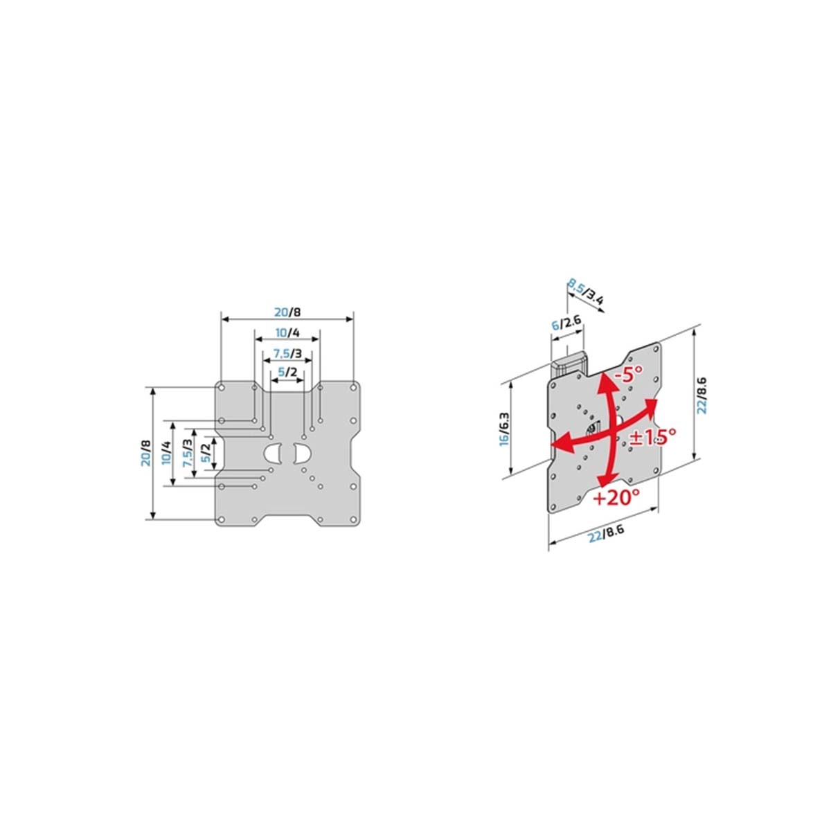 Meliconi supporto TV parete da 26 a 40 pollici 580455