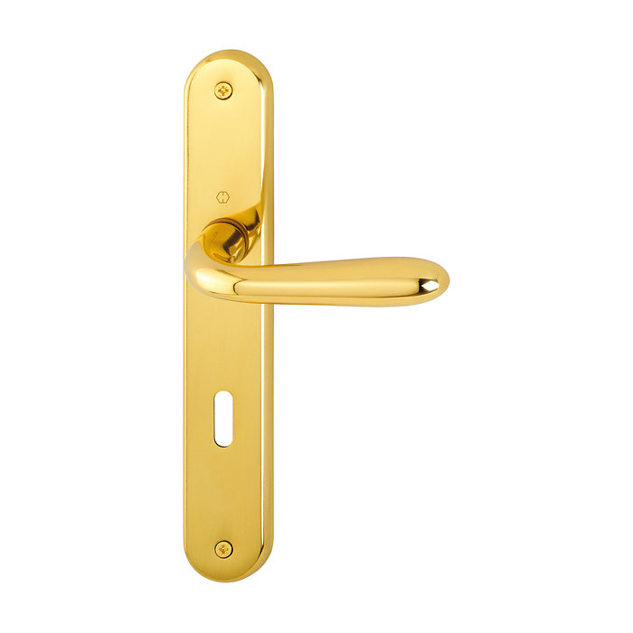 Maniglia Hoppe Santiago placca interasse 70 mm per porte da interni