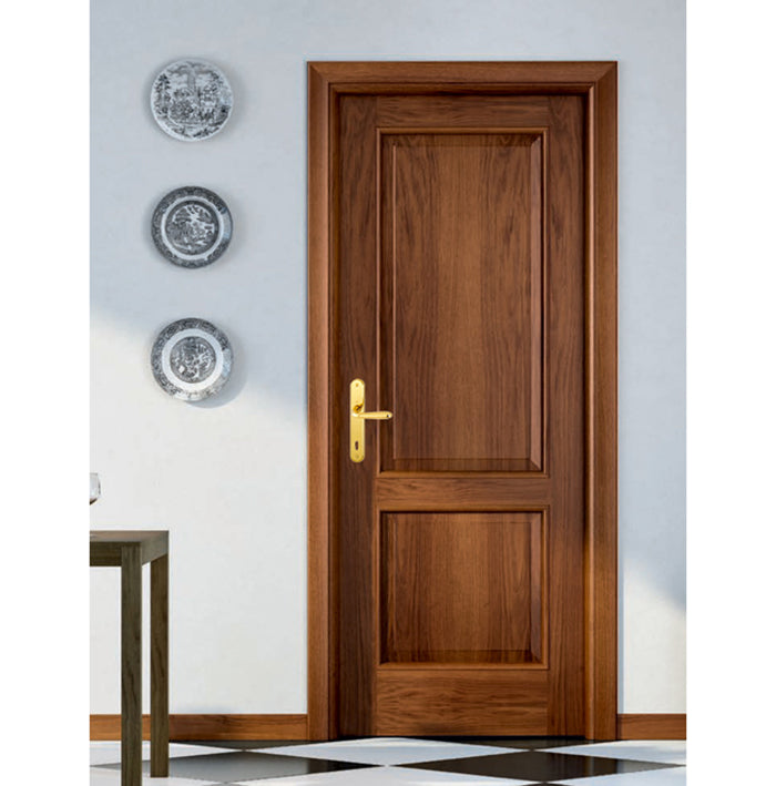 Maniglia Hoppe Santiago placca 90 mm per porte da interni
