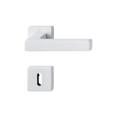 Maniglia porte interne Hoppe Toulon con rosetta e bocchetta quadre 49x49 mm