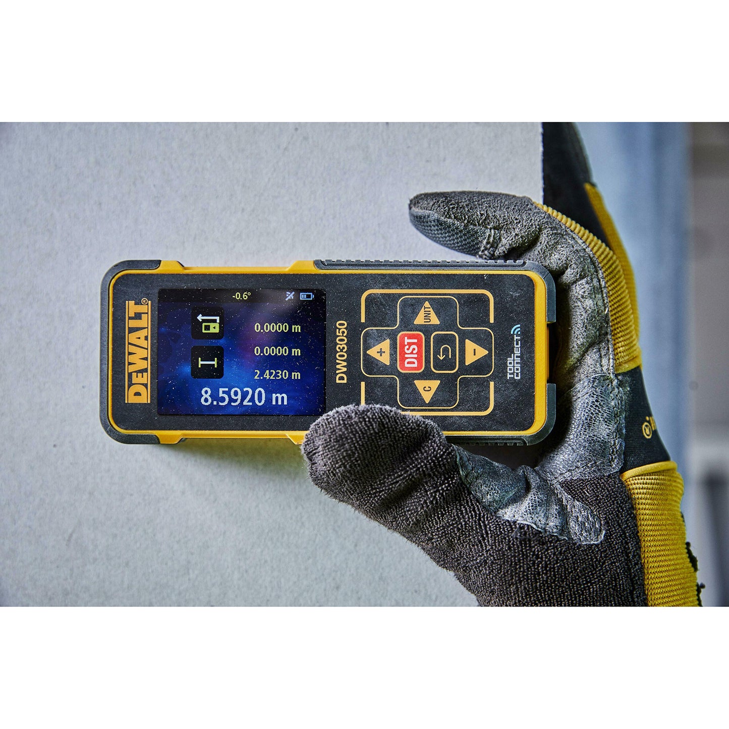 Misuratore digitale laser DeWalt portata 50 mt con accessori DW03050-XJ
