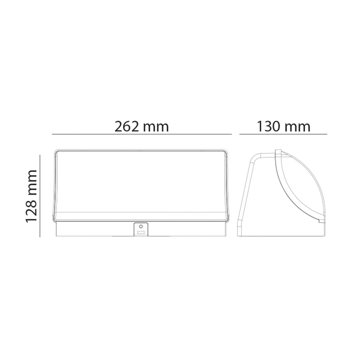 Applique LED da esterno nero 20W 4000K