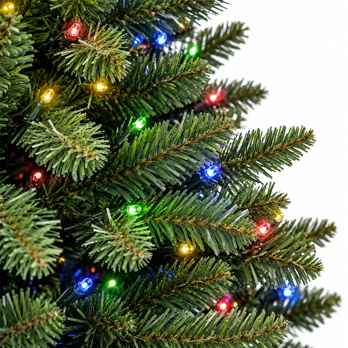 Albero di Natale verde con luci LED integrate Nova