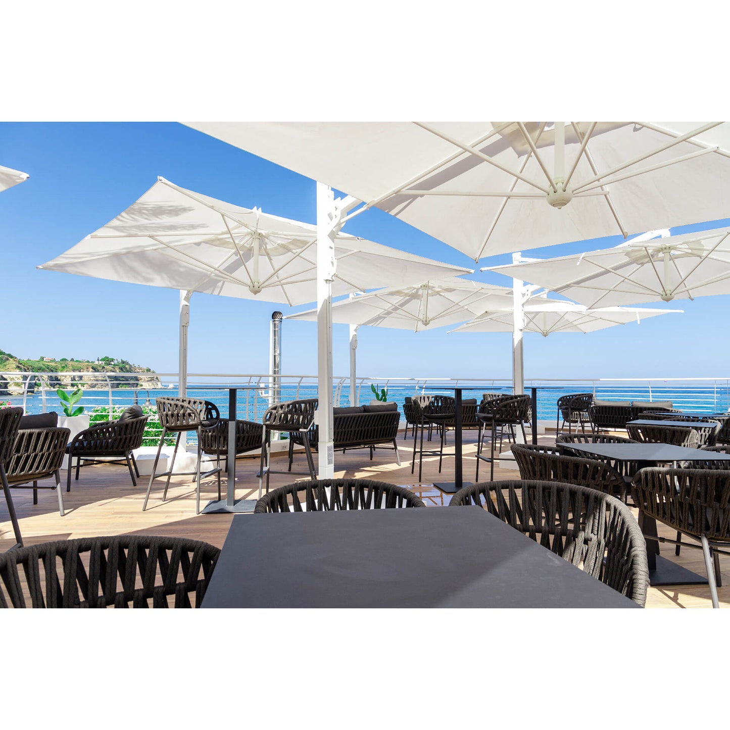 Ombrellone a braccio Galileo Starwhite ecrù