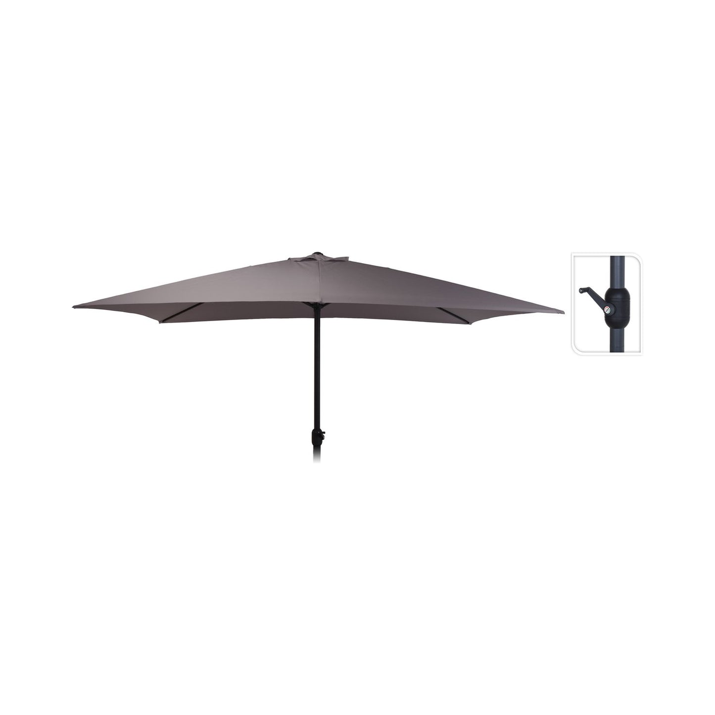 Ombrellone da giardino 2x3 mt con manovella
