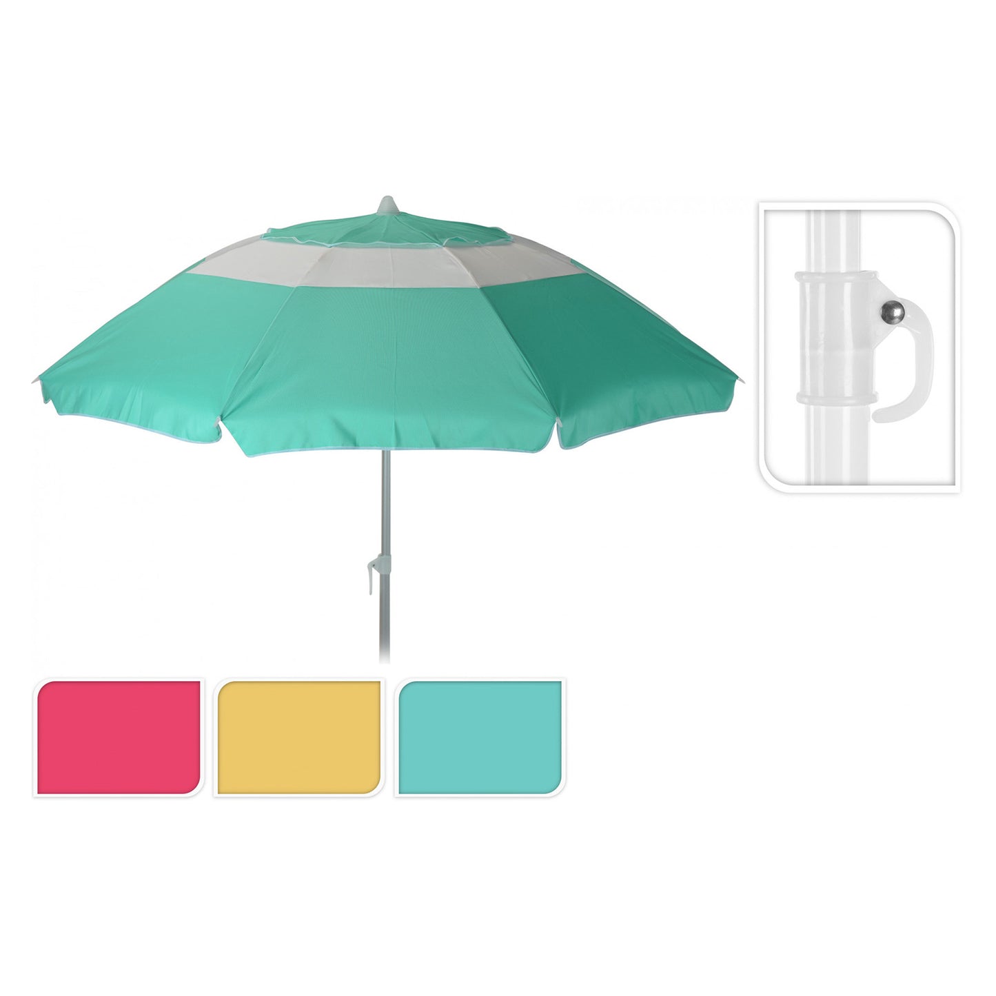 Ombrellone mare 200 cm colori assortiti