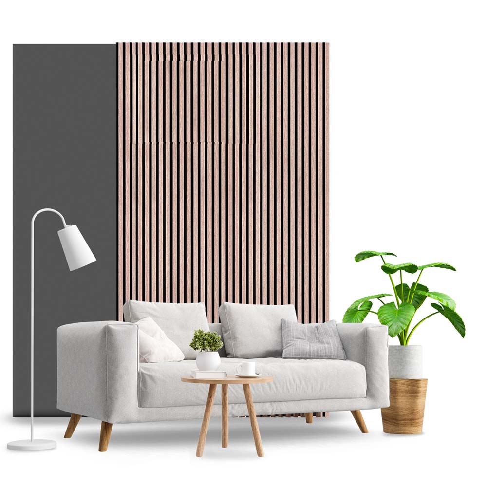 Pannello decorativo 3D vari colori fono assorbente 60x2,80x1,9 cm