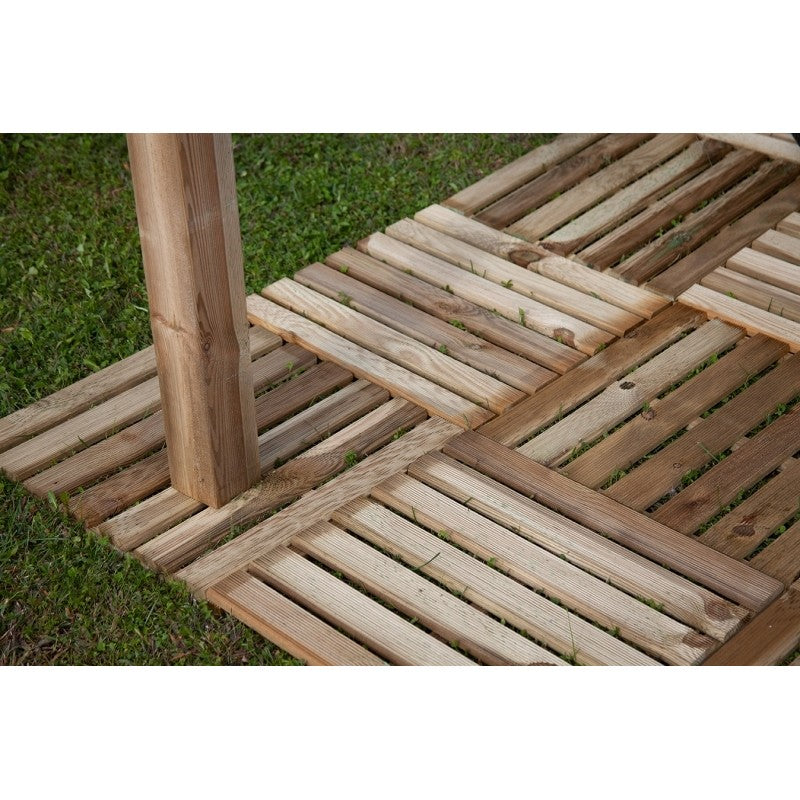 Pedana zigrinata in pino 50x50x3,2 cm