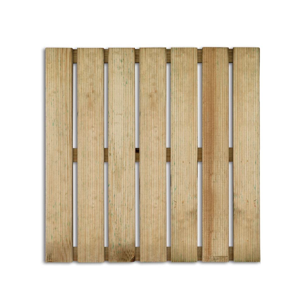 Pedana zigrinata in pino 50x50x3,2 cm