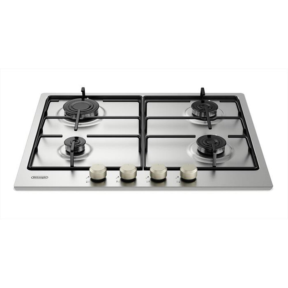 Piano cottura De Longhi YLG60F 4 fuochi a gas 59.5 cm in acciaio inox