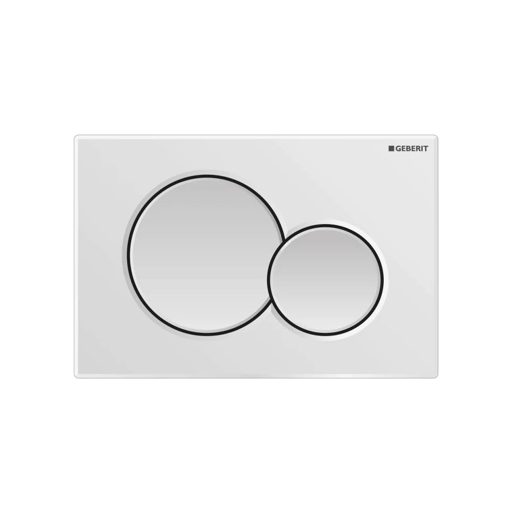 Placca per cassetta geberit Sigma01 bianca 2 tasti