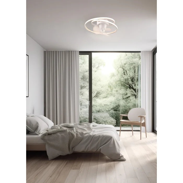 Plafoniera led con ventilatore Umea 38W diametro 50cm