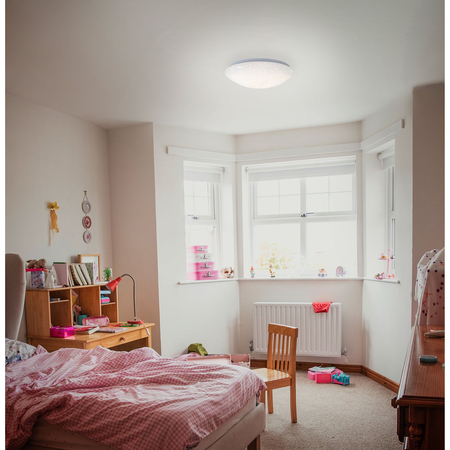 Plafoniera led effetto stellato bianco freddo 22 W d. 48 cm IP20