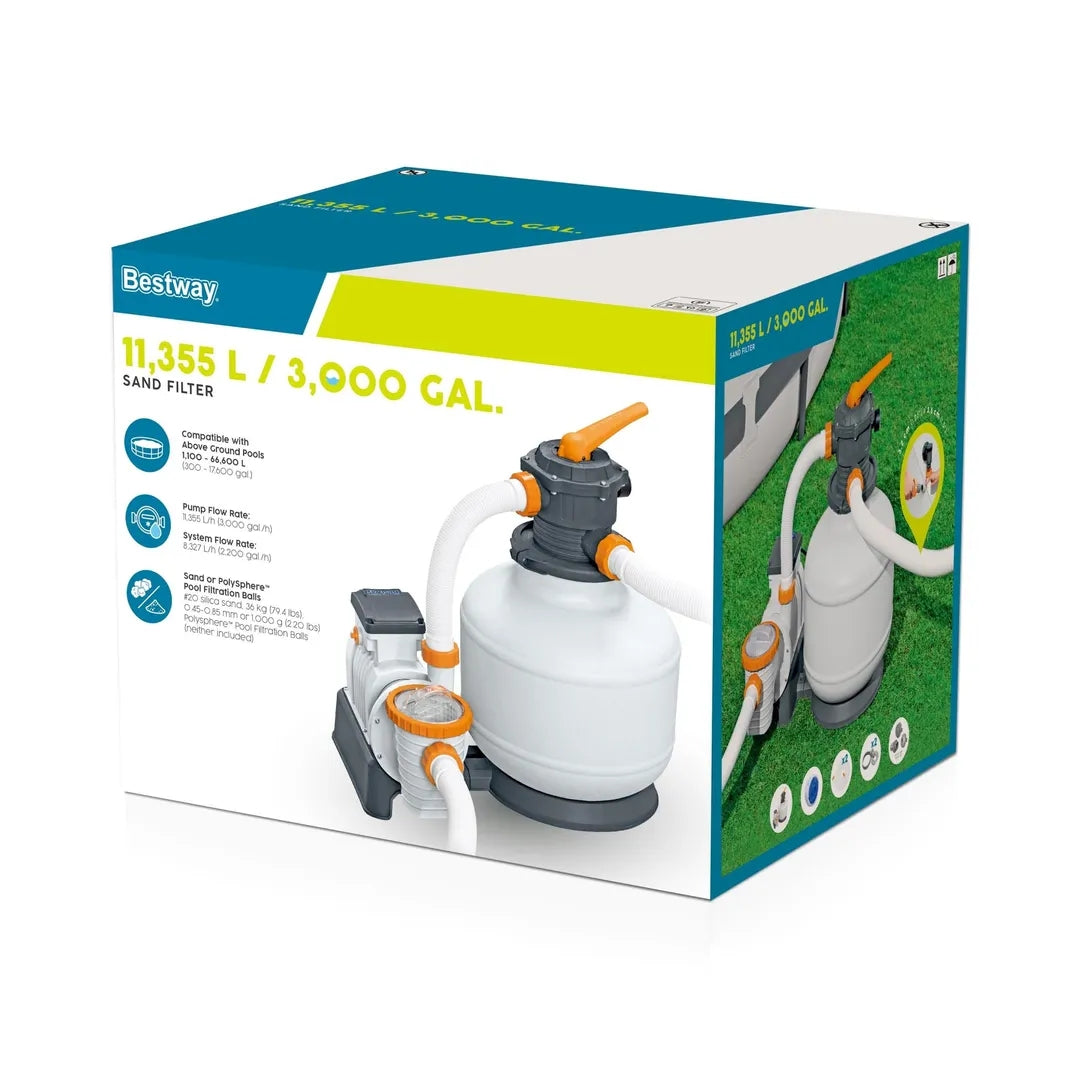 Pompa di filtraggio a sabbia per piscine Bestway 58486 11.355 lt/ora