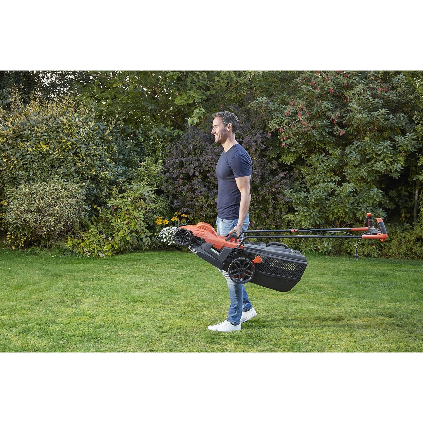 Rasaerba a filo Black+Decker 1400 W 34 cm impugnatura bike