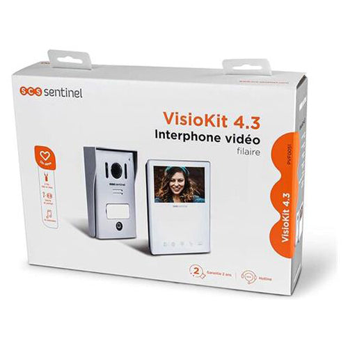 Kit videocitofono monofamiliare SCS Sentinel VisioKit 4.3