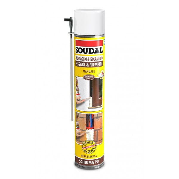 Schiuma poliuretanica universale pu 750 ml poliuretano espanso manuale soudal