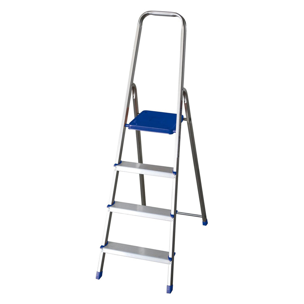 Scala domestica in alluminio 4 gradini 144 cm blu Facal K100