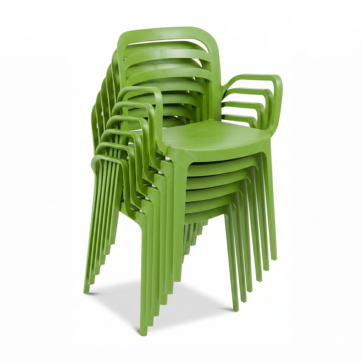 Sedia in polipropilene impilabile con braccioli 46x51x82 cm