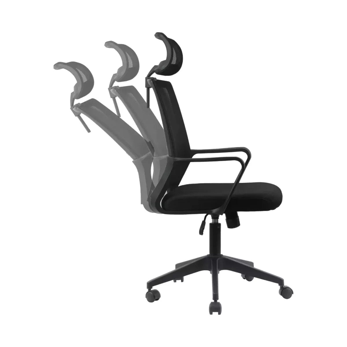 Sedia da ufficio ergonomica regolabile con braccioli e poggiatesta
