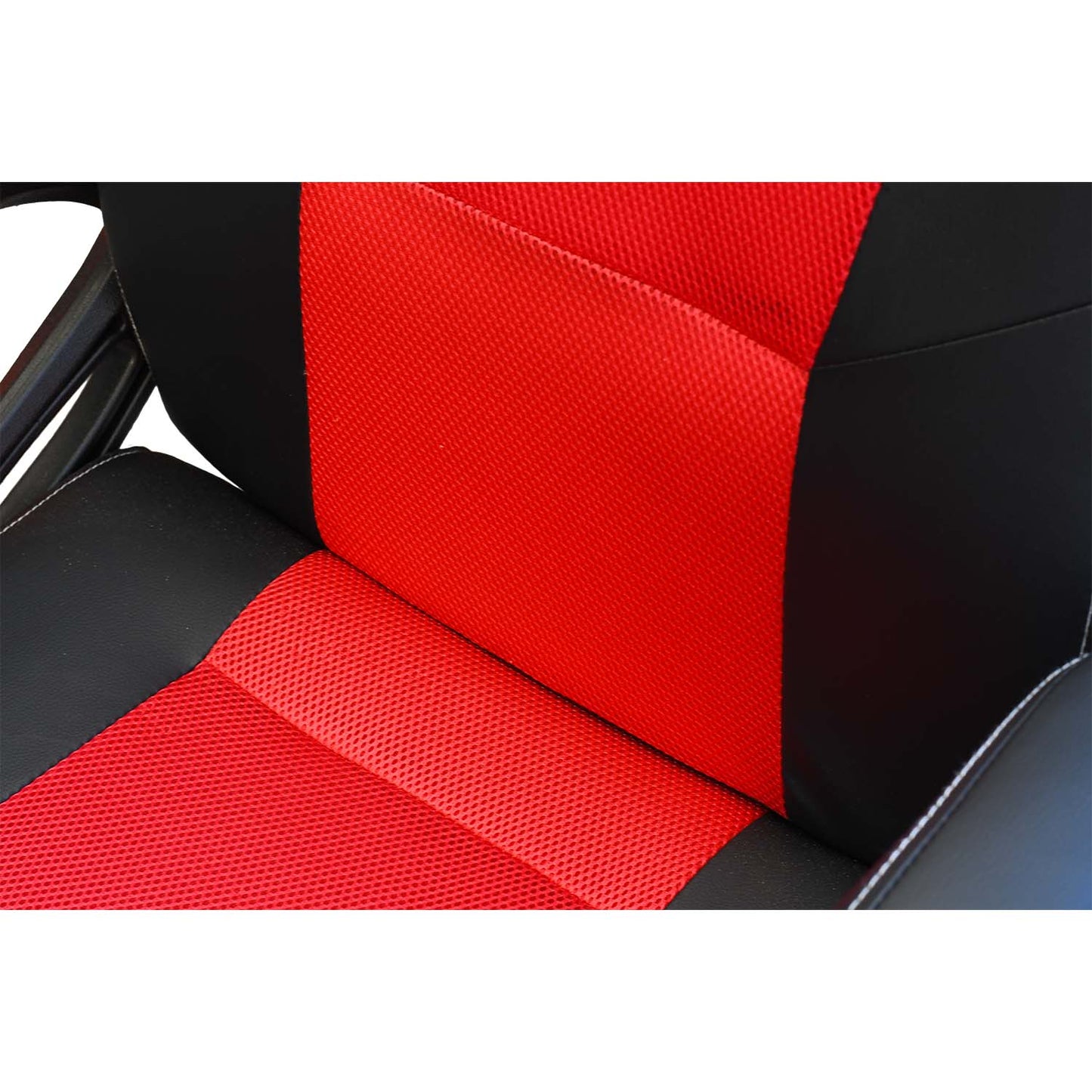 Sedia gaming ergonomica altezza regolabile con braccioli nera e rossa
