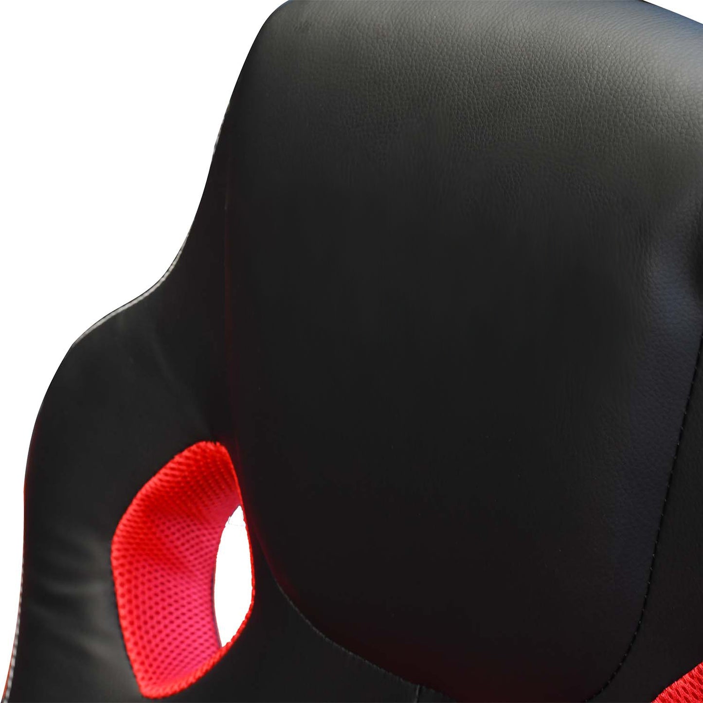 Sedia gaming ergonomica altezza regolabile con braccioli nera e rossa