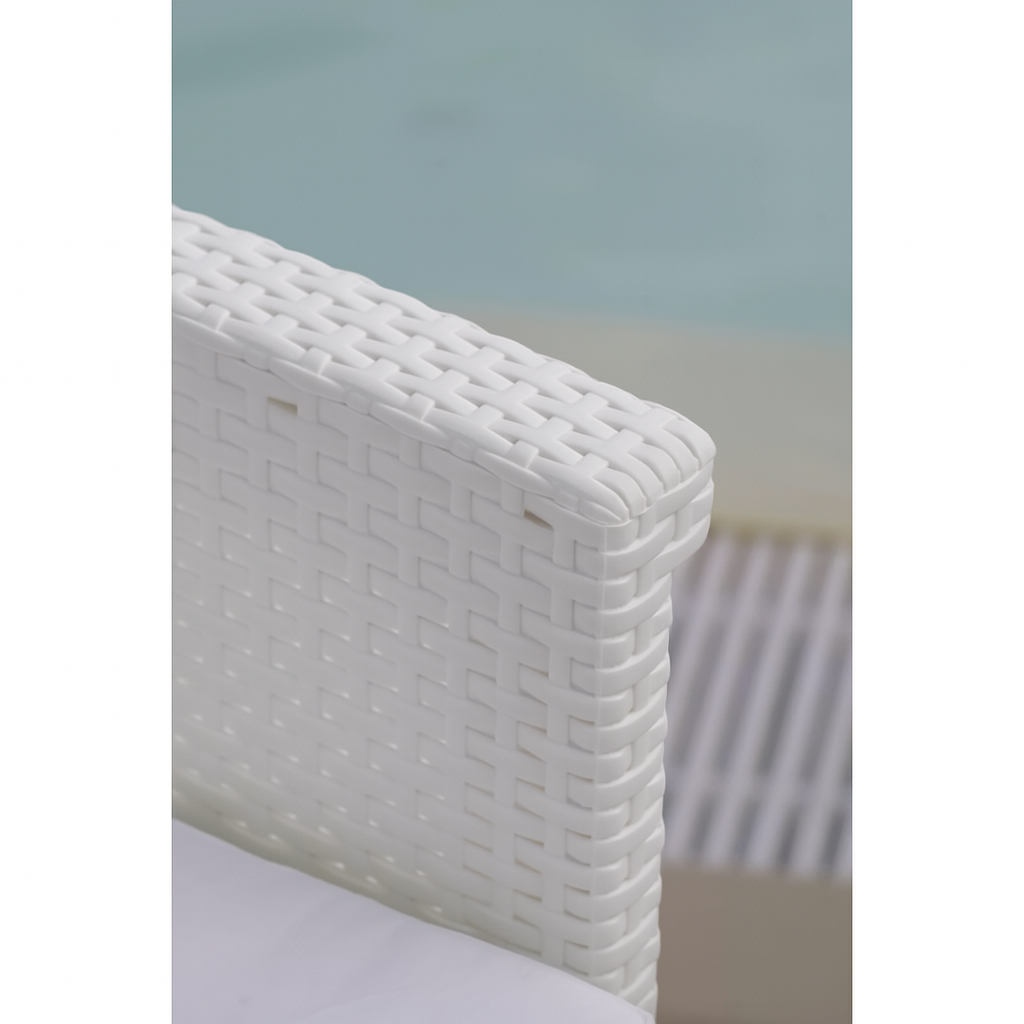 Set da giardino effetto rattan 2 poltrone divano e tavolino Dolcefarniente