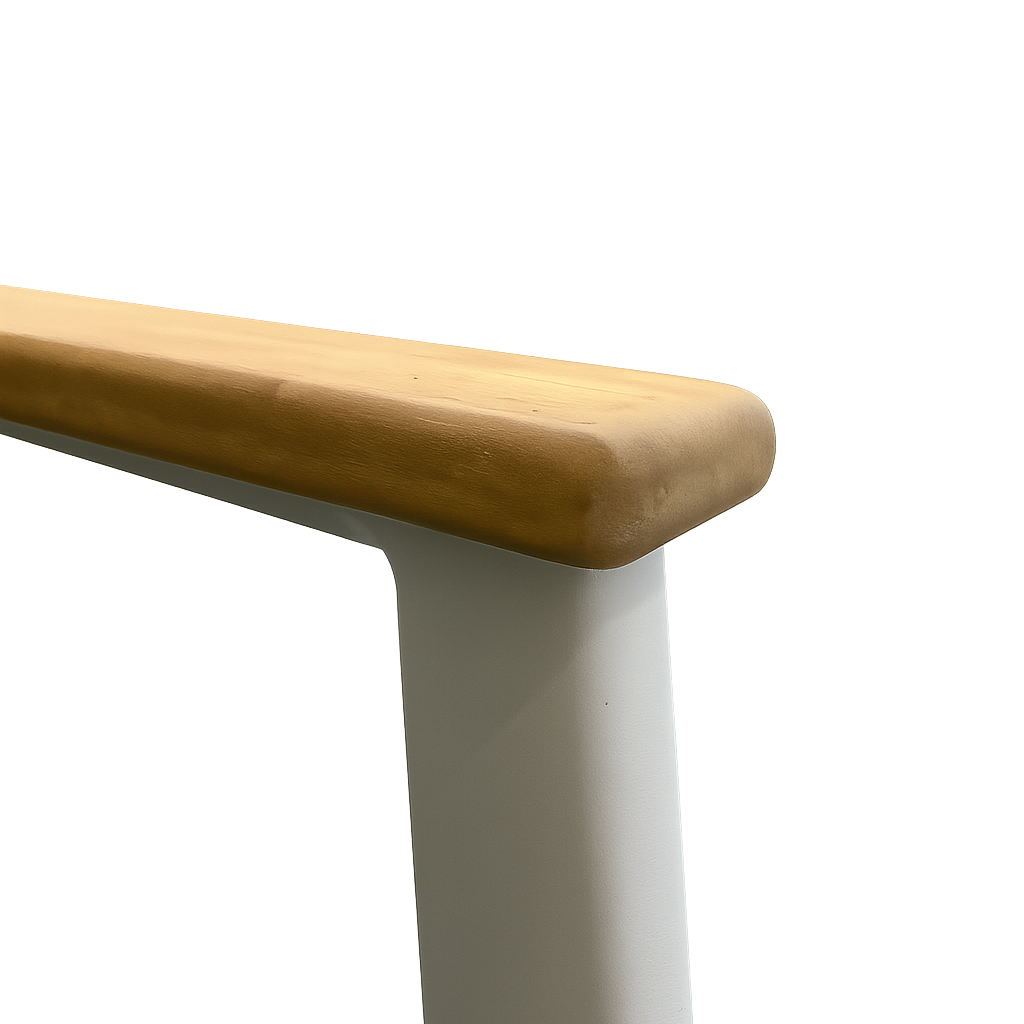 Set da giardino in alluminio e teak 4 pezzi beige Lisbona