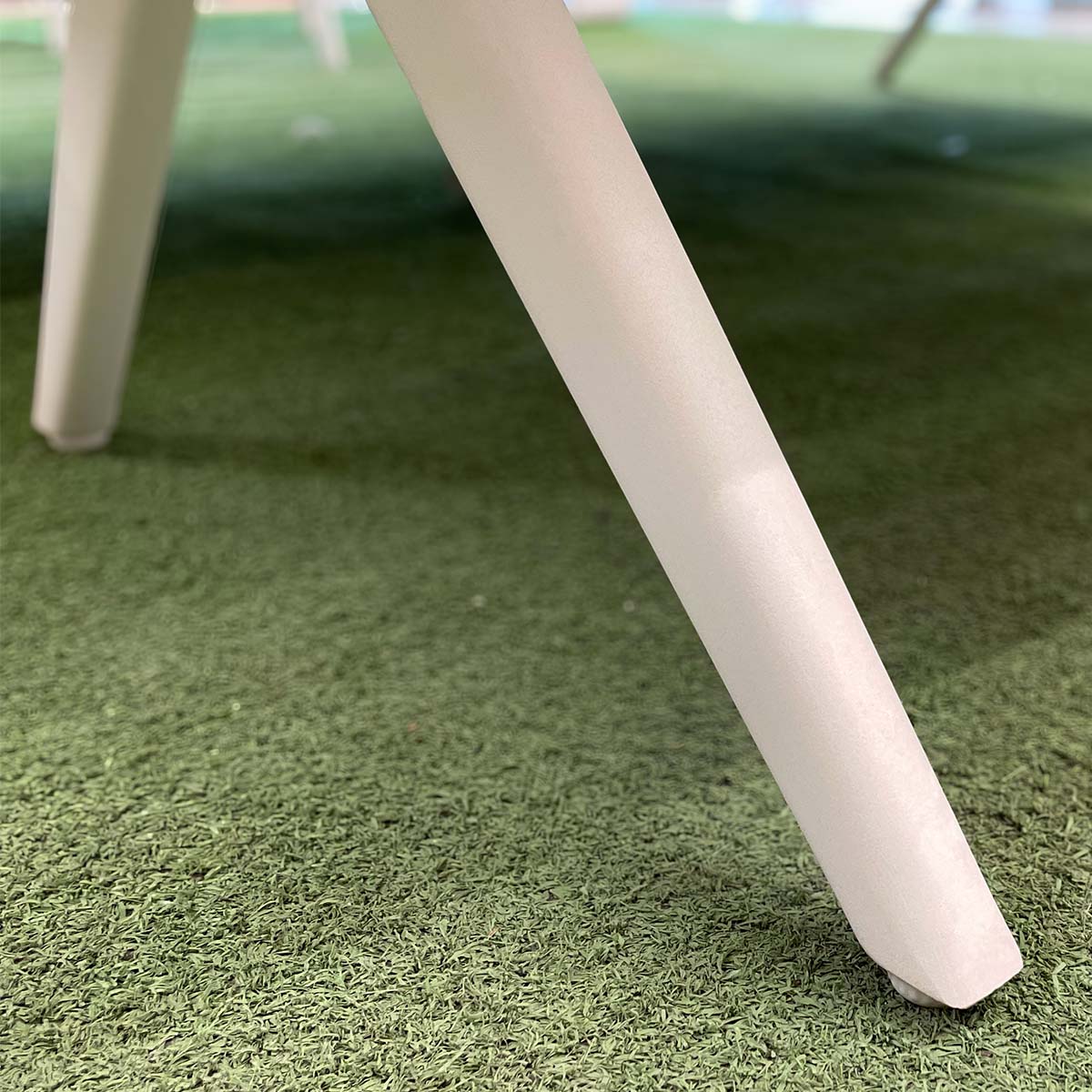 Set da giardino in alluminio e teak 4 pezzi beige Lisbona