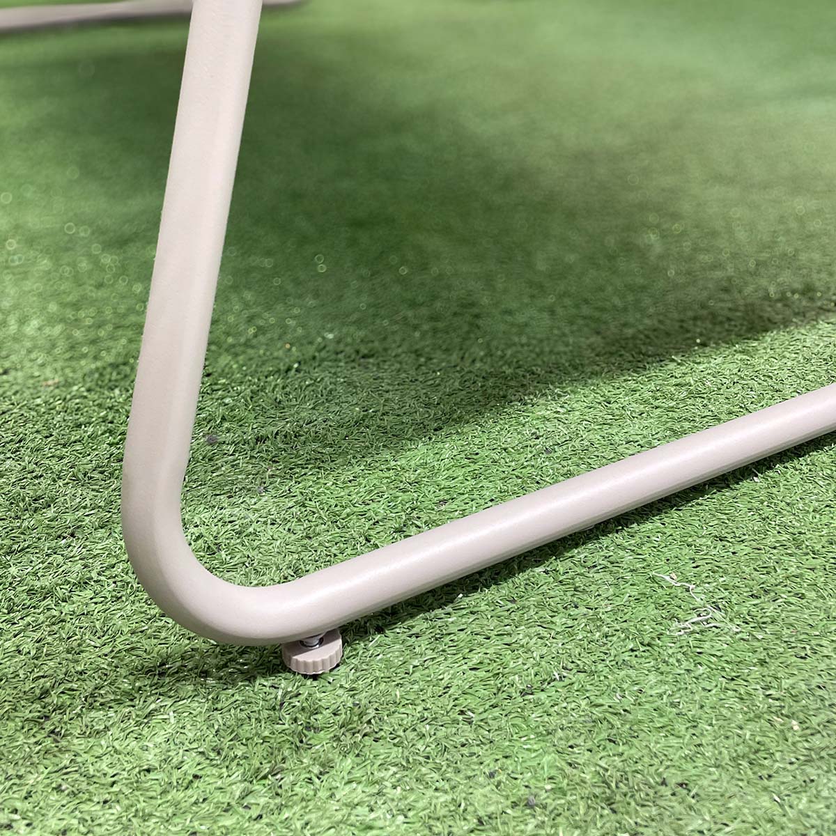 Set da giardino metallo due poltrone divano con tavolino tortora Tropea