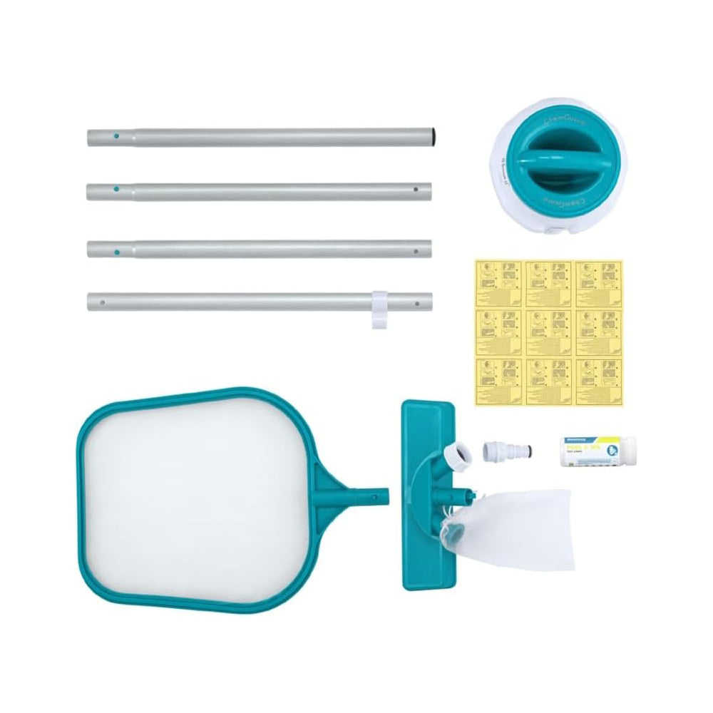 Set accessori pulizia Bestway per piscina fino a 3,96 mt